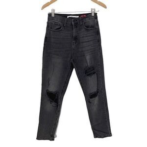 Celebrity Pink Womens The Iconic Distressed Jeans High Rise Stretch‎ Denim 3/26